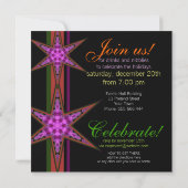 Kantoor Star-kerstuitnodigingen Kaart (Achterkant)