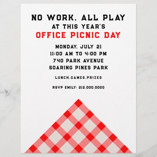 Kantoor Summer Party Flyer (Voorkant)