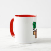 Kantoor superheld - gepersonaliseerde cartoon mok (Voorkant links)