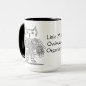 Kantoor Supply Owl Funny Little Miss Organised Mok (Voorkant links)