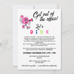 Kantoor Team Builing Logo Grappige Cartoon Pickleb Kaart