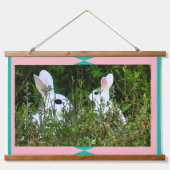 Kantoor Trendy - Home Decor Konijnendier Hangend Wandkleed (Voorkant)