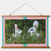 Kantoor Trendy - Home Decor Konijnendier Hangend Wandkleed (Voorkant 2)