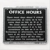 Kantoor uren muismat (Voorkant)