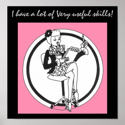 Kantoor vaardigheden poster (Voorkant)