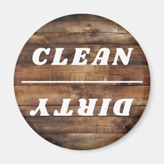 Kantoor Vaatwasser Notices Clean & Dirty Magnet (Voorkant)