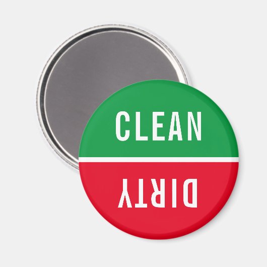 Kantoor Vaatwasser Notices Clean & Dirty Magnet (Voorkant / Achterkant)