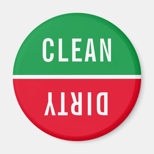 Kantoor Vaatwasser Notices Clean & Dirty Magnet (Voorkant)