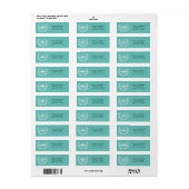 Kantoor van advocaat etiket (Full Sheet)
