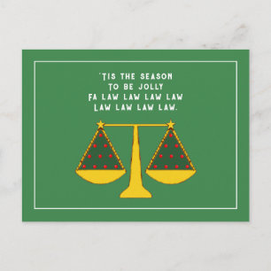 Kantoor van advocaat kerstgroet briefkaart