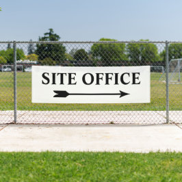 Kantoor van bouwplaats Richting Wayfinding Sign Spandoek