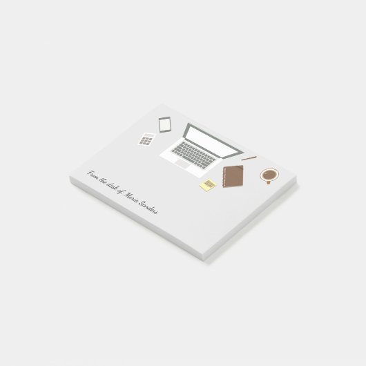 Kantoor van de accountant post-it® notes (Schuin)