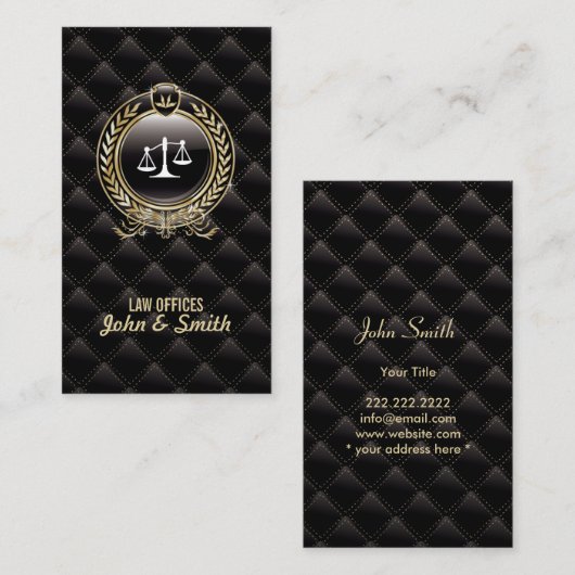 Kantoor van de advocaat-generaal van de luxe visitekaartje (Voorkant / Achterkant)