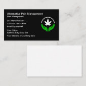 Kantoor van de arts voor medische pijn visitekaartje (Voorkant / Achterkant)