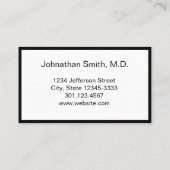 Kantoor van de beroepsarts afsprakenkaartje (Achterkant)