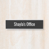Kantoor van de deuren deurbordje (Voorkant)