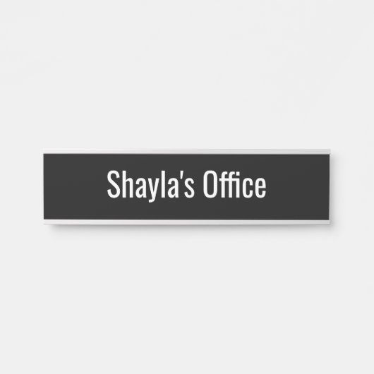 Kantoor van de deuren deurbordje (Voorkant)