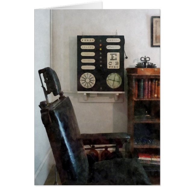 Kantoor van de oogarts met ooggrafiek (Voorkant)