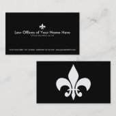 kantoor van de wet fleur de lys visitekaartje (Voorkant / Achterkant)