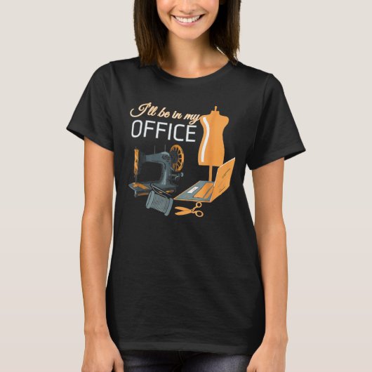 Kantoor van het naaiwerk t-shirt (Voorkant)