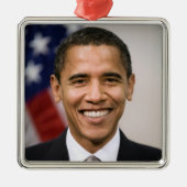 Kantoor van het President Verkozen Barack Obama Metalen Ornament (Voorkant)