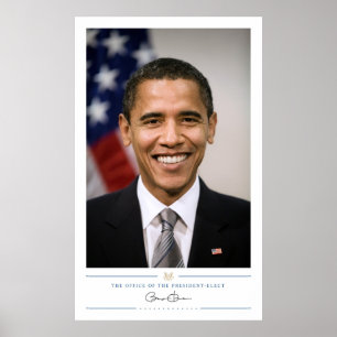 Kantoor van het President Verkozen Barack Obama Poster