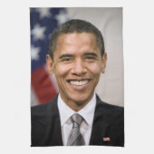 Kantoor van het President Verkozen Barack Obama Theedoek (Verticaal)