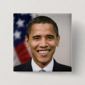 Kantoor van het President Verkozen Barack Obama Vierkante Button 5,1 Cm (Voorkant)