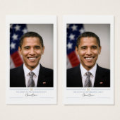 Kantoor van het President Verkozen Barack Obama Visitekaartje (Voorkant /achterkant)