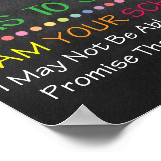 Kantoor van schoolbeheerder Poster (Hoek)