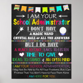 Kantoor van schoolbeheerder Poster