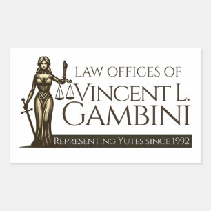 Kantoor van Vincent L. Gambini Rechthoekige Sticker
