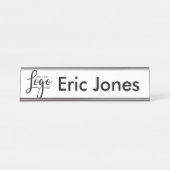 kantoor van zakelijke Logo Bureau Naambordje (Voorkant)