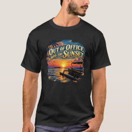 Kantoor Verlaat, Naar De Zonsondergang Retro Vakan T-shirt