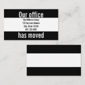 Kantoor Verplaatsingsaankondiging Informatiekaartje (Voorkant / Achterkant)