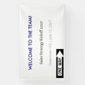 Kantoor Vinyl Banner (bedrijfsevenement) (Verticaal)