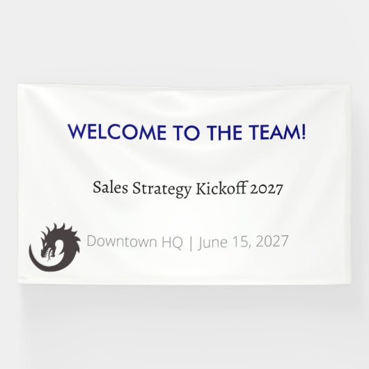 Kantoor Vinyl Banner (Zakelijke Evenementen) (Horizontaal)