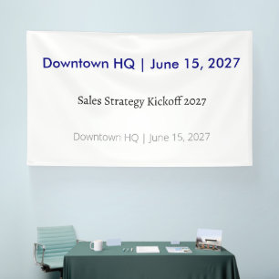 Kantoor Vinyl Banner (Zakelijke Evenementen)
