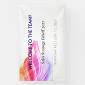 Kantoor Vinyl Banner (Zakelijke Evenementen) (Verticaal)