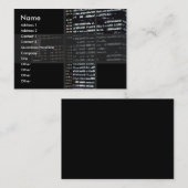 Kantoor Visitekaartje (Voorkant / Achterkant)