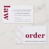 Kantoor visitekaartje duidelijk (Voorkant / Achterkant)