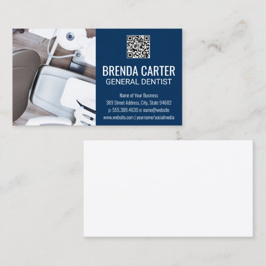 Kantoor | Visitekaartje QR-scancode (Voorkant / Achterkant)