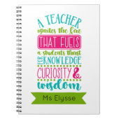 Kantoor voor docenten - Inspirerend offertes Notitieboek (Voorkant)