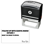 Kantoor voor follow-up schoolverpleegster  zelfinktende stempel (In situ)