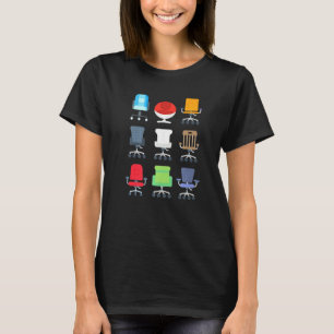 Kantoor Voorzitter Secretaris Boss Receptionist We T-shirt