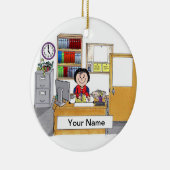 KANTOOR - VROUW KERAMISCH ORNAMENT (Rechts)