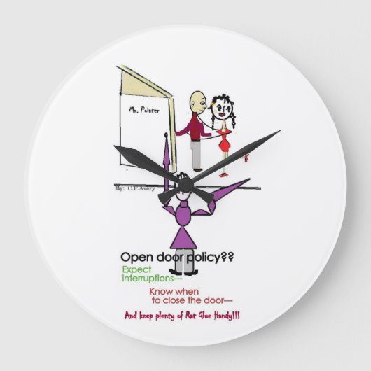 Kantoor vun. klok/ronde grote klok (Voorkant)