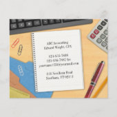 Kantoor-werkdesk voor boekhouding flyer (Voorkant)