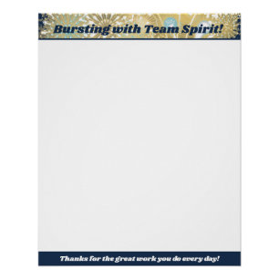 Kantoor werknemer kudos board na erkenning perfect poster