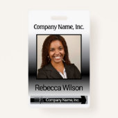 Kantoor werknemers Afbeelding badge - zwart (Voorkant)